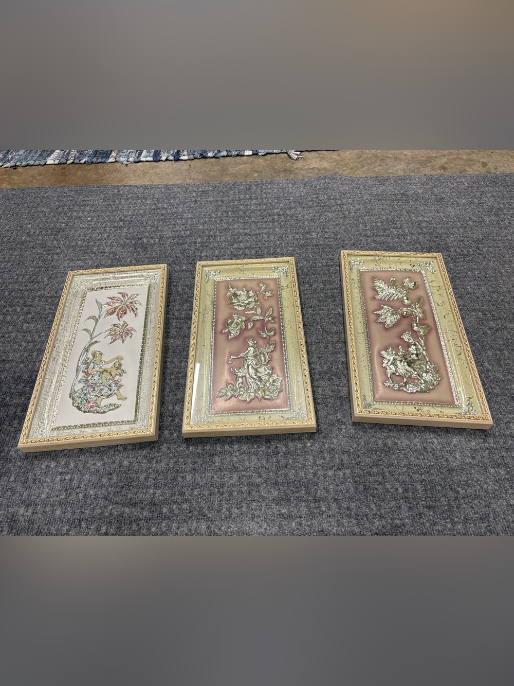 Ornate MCM Four Seasons by Metalart 3D Wall Art Vintage